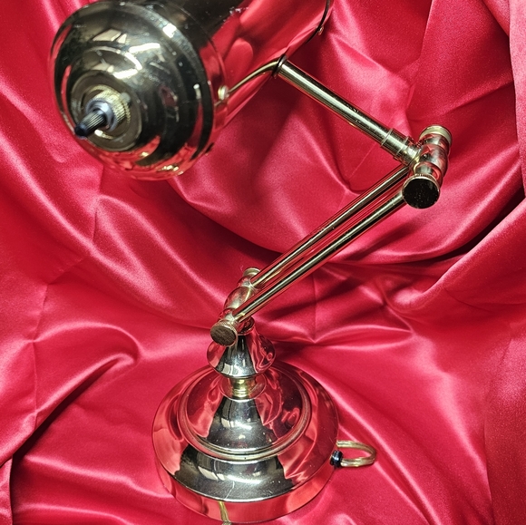 Beautiful  vintage brass bankers lamp - Picture 3 of 6